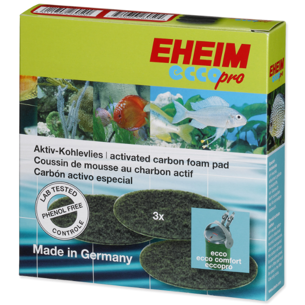 Nápln EHEIM molitan uhlíkový jemný Ecco Pro 130/200/300 3ks