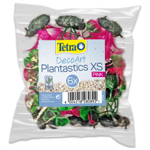 Rostliny TETRA DecoArt Plantastics XS ružové 6ks